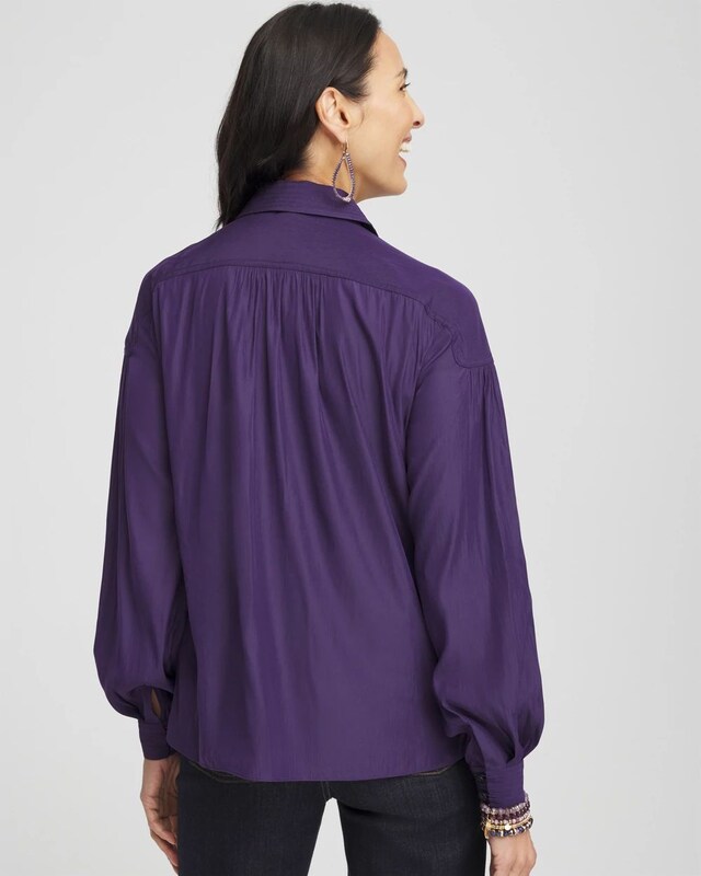 Trapunto Shoulder Blouse - image 3